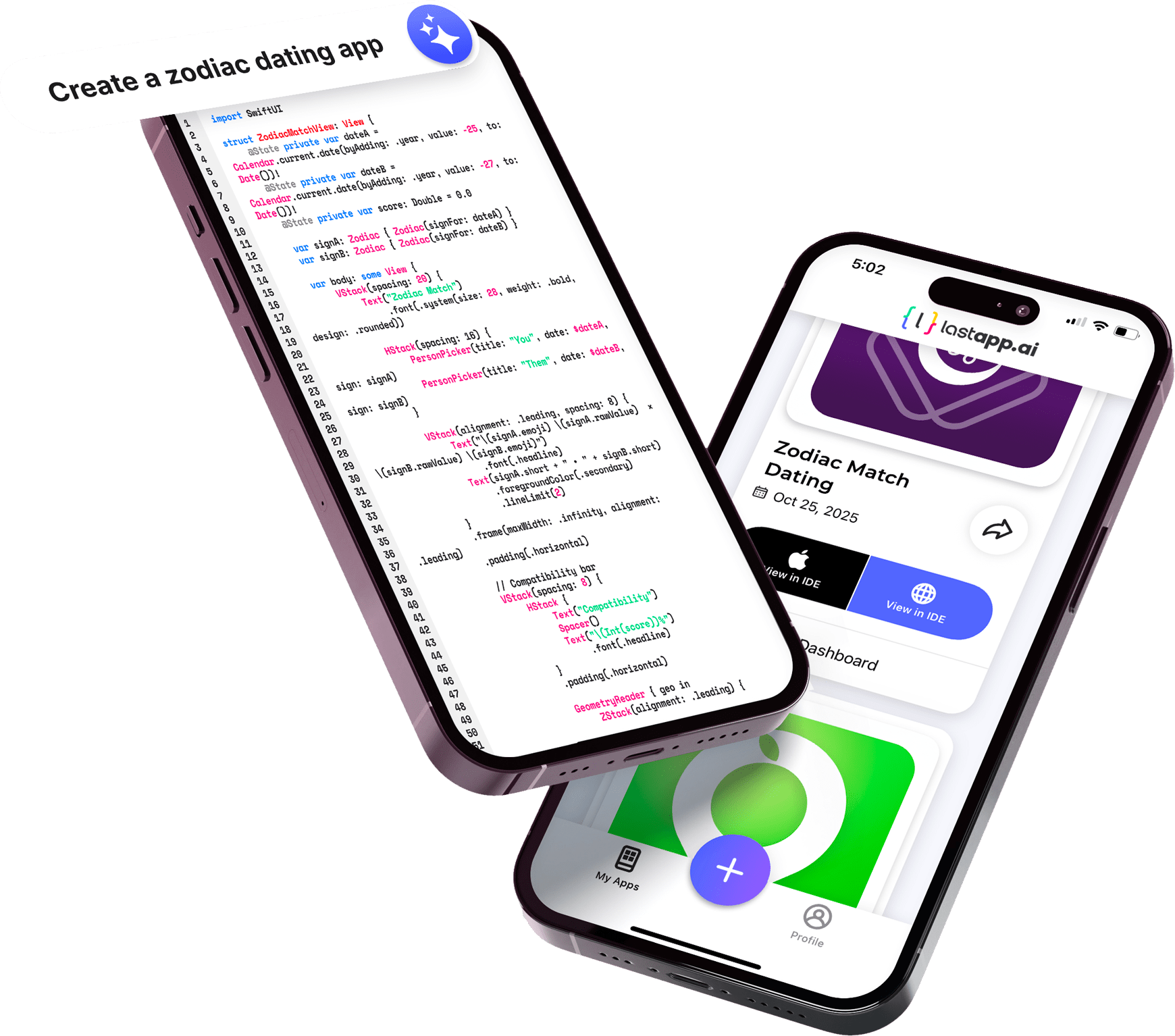 VibeCodeIDE App on iPhone